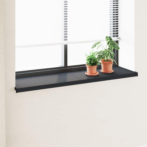 vidaXL Fensterbank Anthrazit mit Holzmaserung 160 x 40 x 4,5 cm PVC