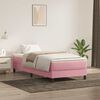 vidaXL Boxspringbett ohne Matratze Rosa 80x210 cm Samt