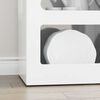 vidaXL Sideboard Hochglanz Wei&szlig; 40 x 35 x 100,5 cm Holzwerkstoff