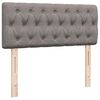 vidaXL Ottoman-Bett mit Matratze Taupe 120x200 cm Stoff