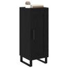 vidaXL Sideboard Schwarz Eichen-Optik 34,5 x 34 x 90 cm