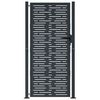 vidaXL Gartentor Anthrazit 100x175 cm Stahl Quadratisches Design