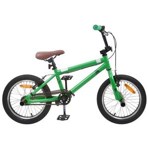 vidaXL BMX Rad 16 Zoll f&uuml;r 5-8 Jahre alt Gr&uuml;n