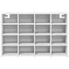 vidaXL Schuhschrank mit Regal Wei&szlig; 103 x 30 x 67 cm Holzwerkstoff