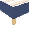 vidaXL Boxspringbett mit Matratze Blau 140x200 cm Stoff