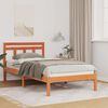 vidaXL Bettrahmen Braun 90 x 200 cm Massives Kiefernholz