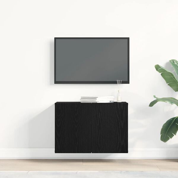 vidaXL TV-Schrank Schwarze Eiche 60 x 30 x 41 cm Holzwerkstoff