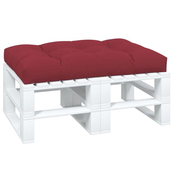 vidaXL Palettenkissen Weinrot 120x80x12 cm Stoff