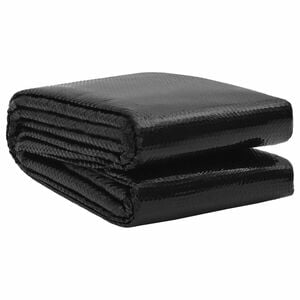 vidaXL Solar Poolabdeckung Hochwertig &Oslash; 549 cm 200 &mu;m Rund PE Schwarz