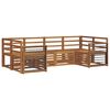vidaXL Outdoor-Sofagarnitur 6 stk. Natur