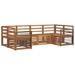 vidaXL Outdoor-Sofagarnitur 6 stk. Natur