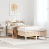 vidaXL Massivholzbett ohne Matratze 100x200 cm Kiefernholz