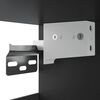vidaXL Wandschrank Schwarz 34,5x32,5x90 cm Holzwerkstoff
