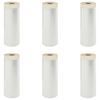 vidaXL Staubschutzfolie mit Klebeband 6 pcs Transparent 240 x 2000 cm