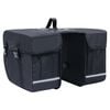 vidaXL Doppel-Fahrradtasche f&uuml;r Gep&auml;cktr&auml;ger Wasserdicht 35 L Schwarz