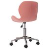 vidaXL Esszimmerst&uuml;hle 2 Stk. Drehbar Rosa Samt