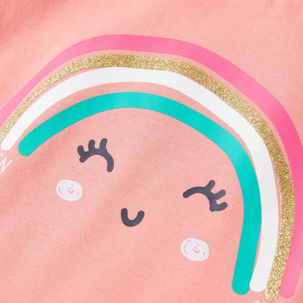 Kinder-T-Shirt Korallenrosa 104