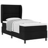vidaXL Boxspringbett mit Matratze Schwarz 100 x 200 cm Stoff