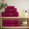 vidaXL Premium Handt&uuml;cher SOLUND 2 Stk. Bordeaux 100x200 cm 600 g/m&sup2;