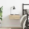 vidaXL H&auml;ngender Nachttisch Sonoma-Eiche 40x30x15 cm Holzwerkstoff