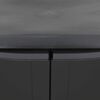 vidaXL Gartenschrank Schwarz 65x37x85 cm PP