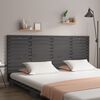 vidaXL Wand-Kopfteil Grau 156x3x91,5 cm Massivholz Kiefer