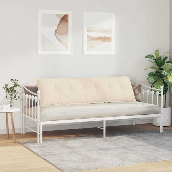 vidaXL R&uuml;ckenkissen Beige 180 x 50 cm Mikrofaserstoff