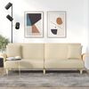 vidaXL Schlafsofa mit Armlehnen Creme Stoff