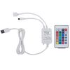 vidaXL Bettgestell mit LED Cappuccino-Braun Kunstleder 120x200 cm