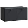 vidaXL Wandmontierter TV-Schrank 59,5 x 31 x 30 cm Schwarz