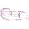 vidaXL Ottoman-Bett mit Matratzen Dunkelgrau 160x200 cm Samt