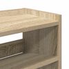 vidaXL Schuhregal Sonoma-Eiche 80x25x81 cm Holzwerkstoff