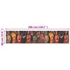 vidaXL K&uuml;chenteppich Waschbar L&ouml;ffel & Gew&uuml;rze 60x300 cm Samt