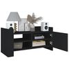 vidaXL TV-Schrank Schwarz 80x35x40 cm Holzwerkstoff