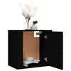 vidaXL Wand-Nachttische 2 Stk. Schwarz 50x30x47 cm