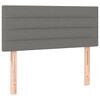 vidaXL Boxspringbett mit Matratze Dunkelgrau 90x190 cm Stoff