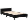 vidaXL Boxspringbett mit Kopfteil Schwarz 100 x 200 cm Samt