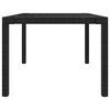 vidaXL 5-tlg. Garten-Essgruppe mit Kissen Poly Rattan Schwarz