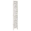 vidaXL 3-tlg. Raumteiler Wei&szlig; Massivholz Paulownia
