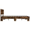 vidaXL Bettgestell R&auml;uchereiche 135x190 cm Holzwerkstoff und Metall