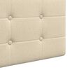 vidaXL H&auml;ngevorderseite Wandmontiert Creme 210 x 55 x 5 cm Stoff
