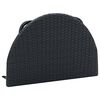 vidaXL Balkontisch 60x60x32 cm Schwarz Poly Rattan