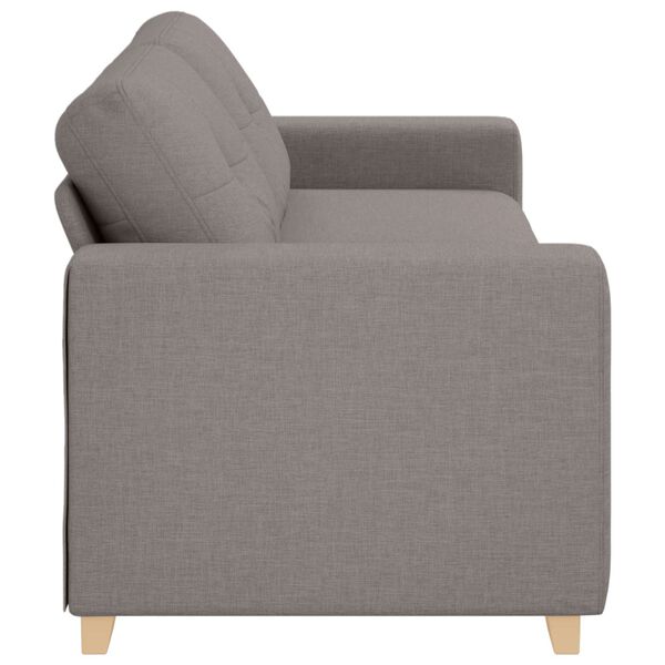 vidaXL Sofa Taupe Gesamtabmessungen: 221 x 80 x 80 cm (B x T x H)