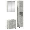 vidaXL Badezimmerm&ouml;bel-Set TULUM 3 stk. Beton Grau 60 x 34 x 63 cm