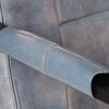 vidaXL Sessel 60x80x87 cm Grau Echtes Ziegenleder
