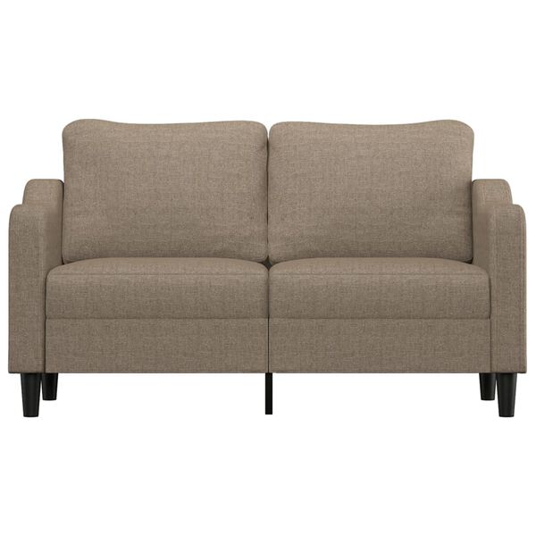 vidaXL 2-Sitzer-Sofa Taupe 140 cm Stoff