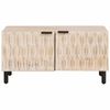 vidaXL Couchtisch Wei&szlig; 80 x 50 x 40 cm Massivholz Mango