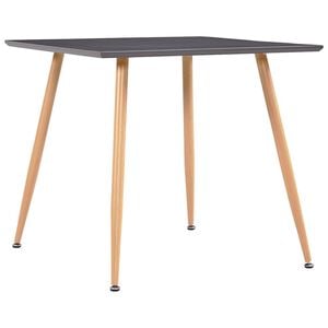 vidaXL Esstisch Grau und Eichefarben 80,5x80,5x73 cm MDF