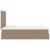 vidaXL Ottoman-Bett mit Matratze & LEDs 120x190cm Kunstleder