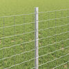 vidaXL Zaun mit Pfosten Silber 0,8 x 10 m Stahl
